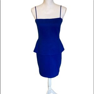 NWOT Blue Bailey 44 Peplum Body Con Dress